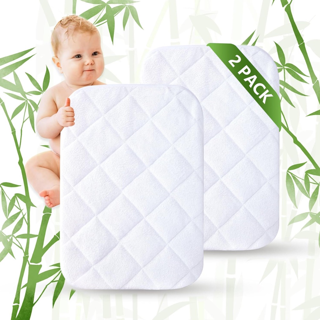 2 Pack Waterproof Crib Mattress Protector, New